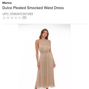 Marina Gold Dress NWT